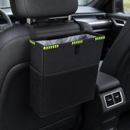Waterproof Car Trash Can in use