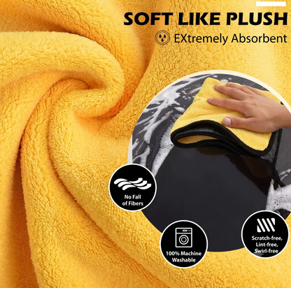 Car Cleaning Microfiber Cloth — Scratch-Free Detailing Towel