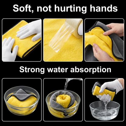 Car Cleaning Microfiber Cloth — Scratch-Free Detailing Towel
